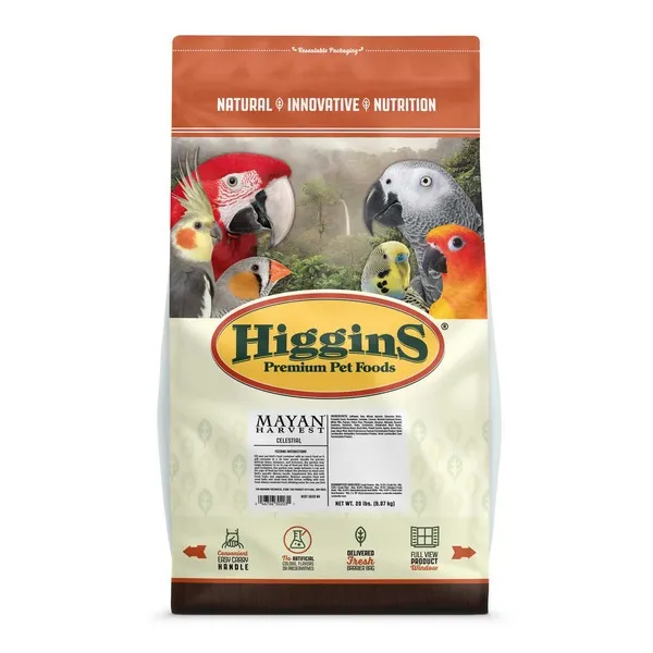 20 Lb Higgins Mayan Harvest Celestial Mix Large Hookbill - Food